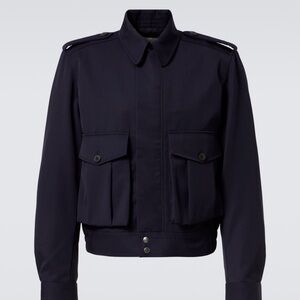 Dries Van Noten Navy Vleo Jacket